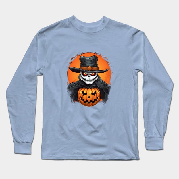 Cowboy Skeleton Long Sleeve T-Shirt by Giorgi's